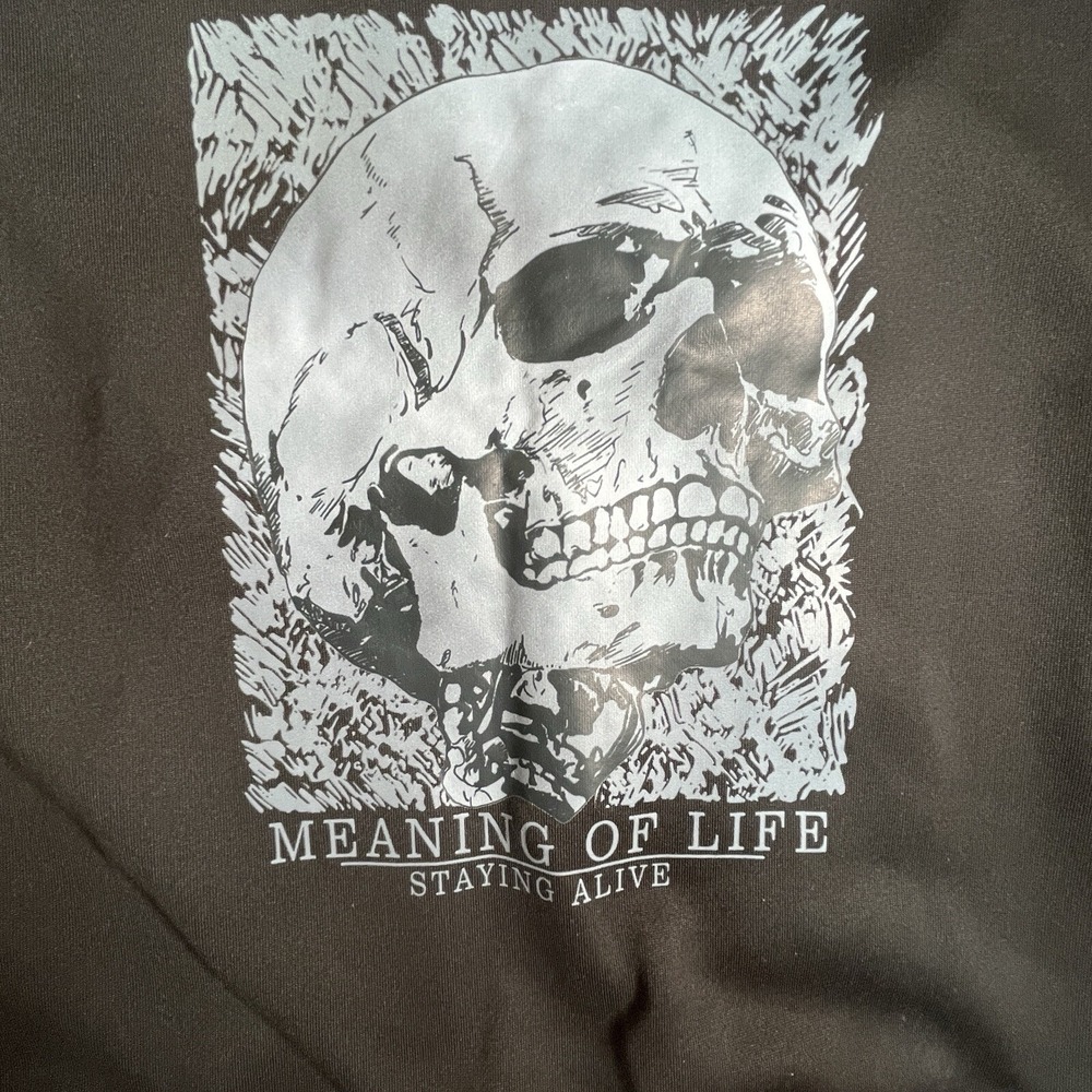 Skull Sweatshirt Halloween Pullover Romwe Goth Punk Lightweight M